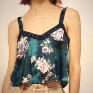 UO Leandra Lace Trim Tank Top